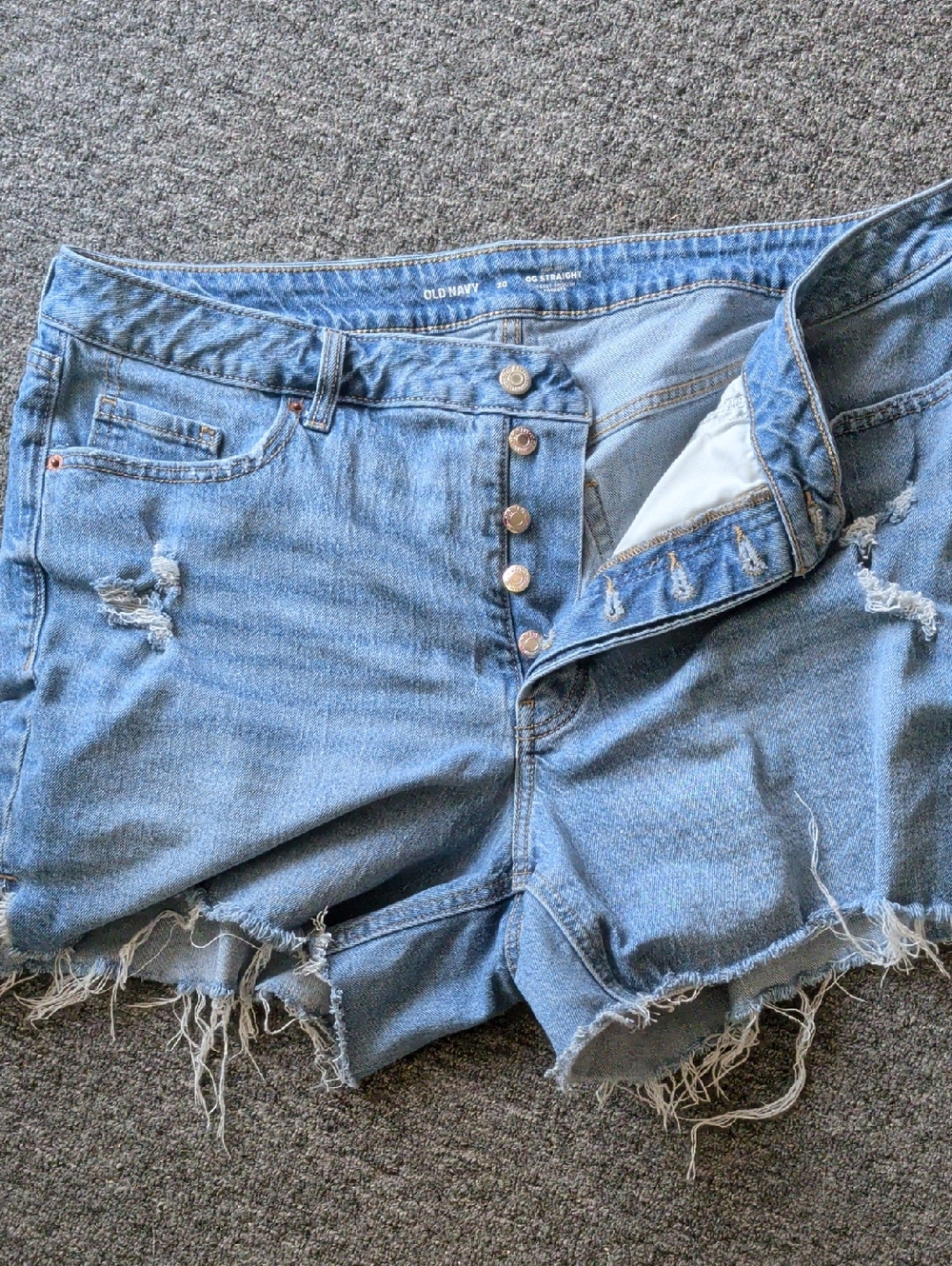 Old navy jean shorts Size 20 OG Straight High Rise Summer Shorts